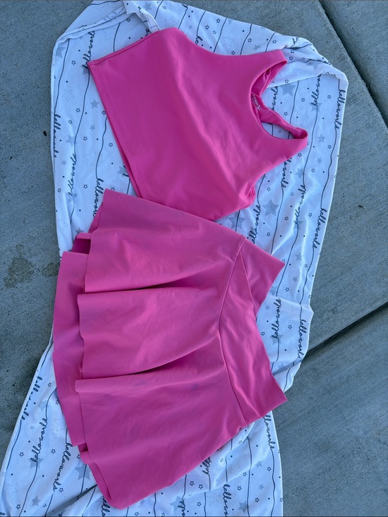Old Navy Other - Old Navy Hot Pink Active Crop Top and Skirt Set